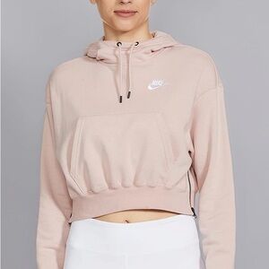Nike Women’s Blush Pink Cropped Hoodie
